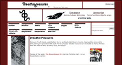 Desktop Screenshot of dreadfulpleasures.com