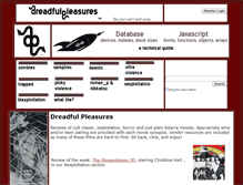 Tablet Screenshot of dreadfulpleasures.com